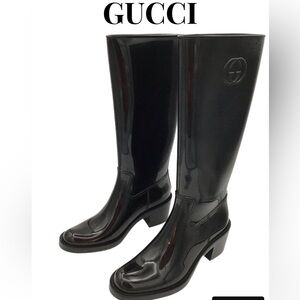 GUCCI~Interlocking GG Rain Boots Size 39